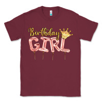 Burgundy Birthday girl balloon Classic Tee - Artiststas
