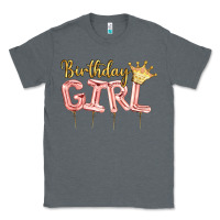 Charcoal Heather Birthday girl balloon Classic Tee - Artiststas