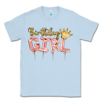 Dusty Blue Birthday girl balloon Classic Tee - Artiststas