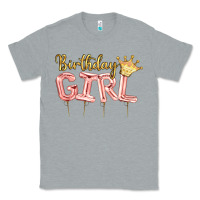 Heather Grey Birthday girl balloon Classic Tee - Artiststas