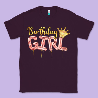 Birthday Girl Balloon Classic Tee Designed By Artiststas