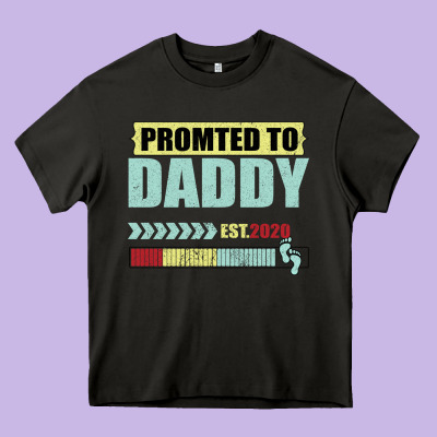 Promoted To Daddy Est 2020 Heavy Core Tee Designed By Bettercallsaul