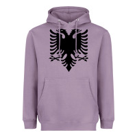 Lavender Albanian Flag Eagle Double Red Albania Shqipe Kosovo Heavyweight Hoodie - longCreatives