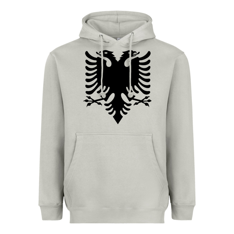 Albanian Flag Eagle Double Red Albania Shqipe Kosovo Heavyweight Hoodie by longCreatives | Teevron