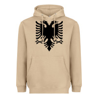 Mushroom Albanian Flag Eagle Double Red Albania Shqipe Kosovo Heavyweight Hoodie - longCreatives