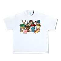 White Baseball coffee cups Urban Heavy Tee - HowdyJamesFarm