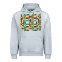 Heather Grey western brushstroke Urban Hoodie - AdoDesignShop