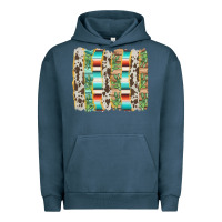 Pigment Midnight Navy western brushstroke Urban Hoodie - AdoDesignShop