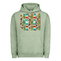 Pigment Oil Green western brushstroke Urban Hoodie - AdoDesignShop