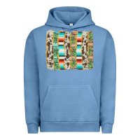 Pigment Pebble Blue western brushstroke Urban Hoodie - AdoDesignShop