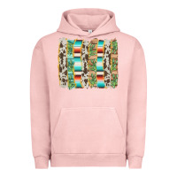 Pigment Salmon western brushstroke Urban Hoodie - AdoDesignShop