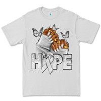 Dove Grey hope white ribbon lung cancer nails Premium Tee - NancyCooperArtShop