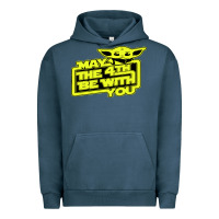 Pigment Midnight Navy may the 4th be with you Urban Hoodie - longCreatives