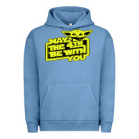 Pigment Pebble Blue may the 4th be with you Urban Hoodie - longCreatives