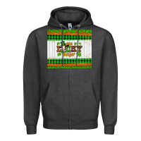Charcoal Heather st patricks one lucky heifer Zipper Hoodie - Artiststas