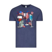 Vintage Denim american wine Vintage Tee - CowGirlArtShop