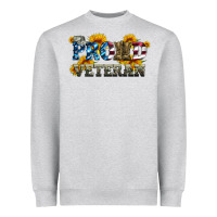 Heather Grey proud veteran boots and hats Heavyweight Sweatshirt - Artiststas