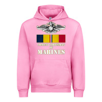 Fuchsia Pink Eagle FMF Corpsman 8404 T Back Design Urban Hoodie - longCreatives