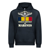 Navy Eagle FMF Corpsman 8404 T Back Design Urban Hoodie - longCreatives