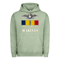 Pigment Oil Green Eagle FMF Corpsman 8404 T Back Design Urban Hoodie - longCreatives