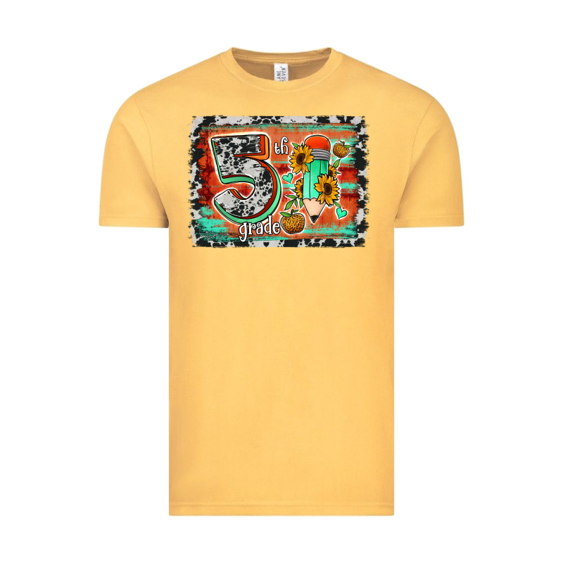 Western Back To School 5th Grade 2 Vintage Tee by Jasminsmagicworld | Teevron