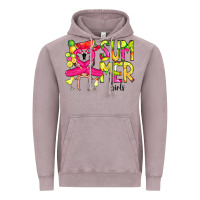 Vintage Zinc Summer Girls Flamingo Vintage Hoodie - CowCowDesign