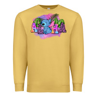 Antique Gold aloha stitch Premium Sweatshirt - AdoDesignShop