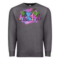 Charcoal Heather aloha stitch Premium Sweatshirt - AdoDesignShop