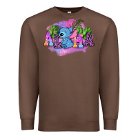 Chestnut aloha stitch Premium Sweatshirt - AdoDesignShop