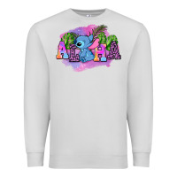 Dove Grey aloha stitch Premium Sweatshirt - AdoDesignShop