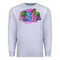 Heather Grey aloha stitch Premium Sweatshirt - AdoDesignShop