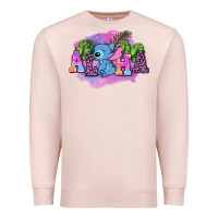 Pale Pink aloha stitch Premium Sweatshirt - AdoDesignShop