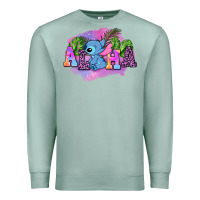 Seafoam aloha stitch Premium Sweatshirt - AdoDesignShop