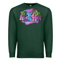 Sports Green aloha stitch Premium Sweatshirt - AdoDesignShop