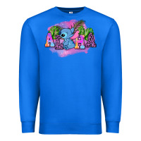 True Royal aloha stitch Premium Sweatshirt - AdoDesignShop
