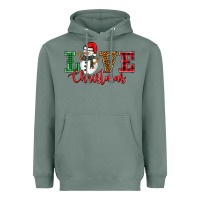 Sage love christmas snowman Heavyweight Hoodie - BarkalooDesign