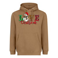 Toasted Coconut love christmas snowman Heavyweight Hoodie - BarkalooDesign