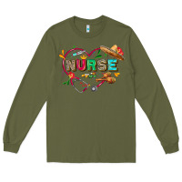 Army Green Cinco de mayo Nurse Long Sleeve Tee - FaDigitalArtStudio