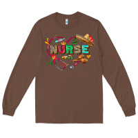 Chestnut Cinco de mayo Nurse Long Sleeve Tee - FaDigitalArtStudio