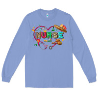 Colony Blue Cinco de mayo Nurse Long Sleeve Tee - FaDigitalArtStudio