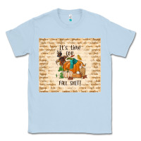 Dusty Blue it's time for fall shit Classic Tee - TumblerDesignByShophia