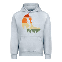 Heather Grey Retro Rock Climbing Vintage Climber Urban Hoodie - longCreatives