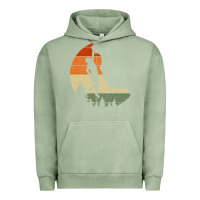 Pigment Oil Green Retro Rock Climbing Vintage Climber Urban Hoodie - longCreatives
