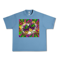 Pebble Blue Mardi Gras masks tumbler Urban Heavy Tee - HowdyJamesFarm