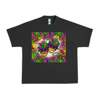 Pigment Black Mardi Gras masks tumbler Urban Heavy Tee - HowdyJamesFarm