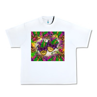 White Mardi Gras masks tumbler Urban Heavy Tee - HowdyJamesFarm
