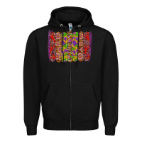 Black mardi gras crawfish brushstrokes Zipper Hoodie - Artiststas