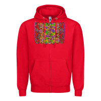 Red mardi gras crawfish brushstrokes Zipper Hoodie - Artiststas