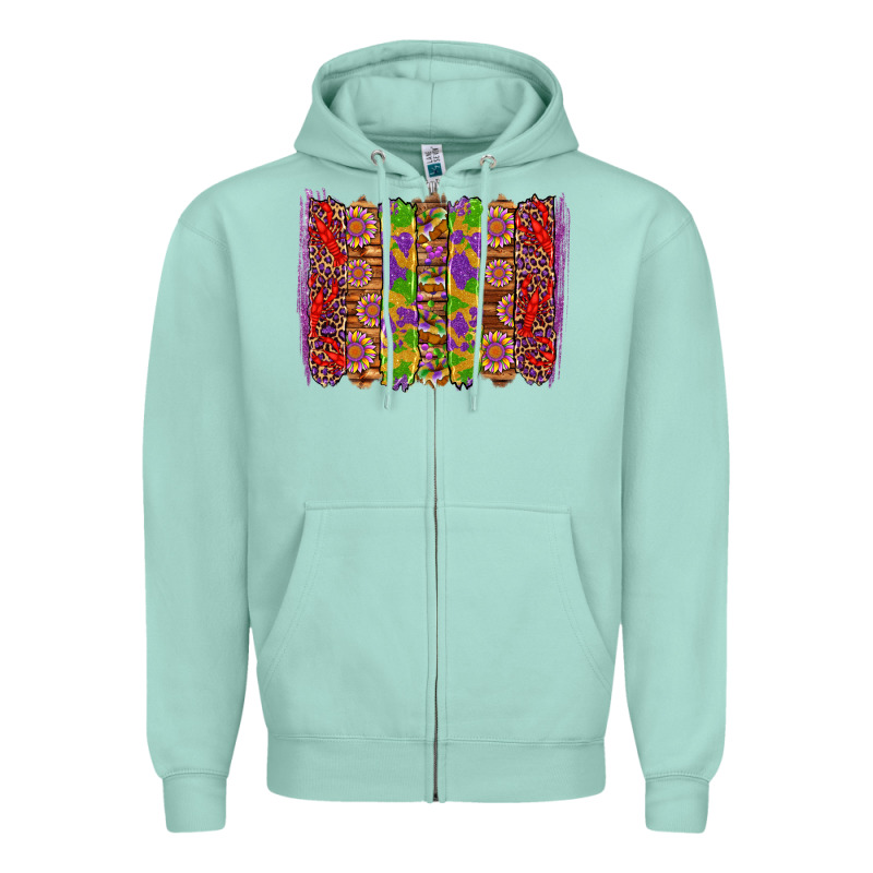 Mardi Gras Crawfish Brushstrokes Zipper Hoodie by Artiststas | Teevron