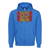 True Royal mardi gras crawfish brushstrokes Zipper Hoodie - Artiststas